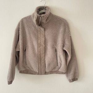 Vuori Taupe Sherpa Jacket